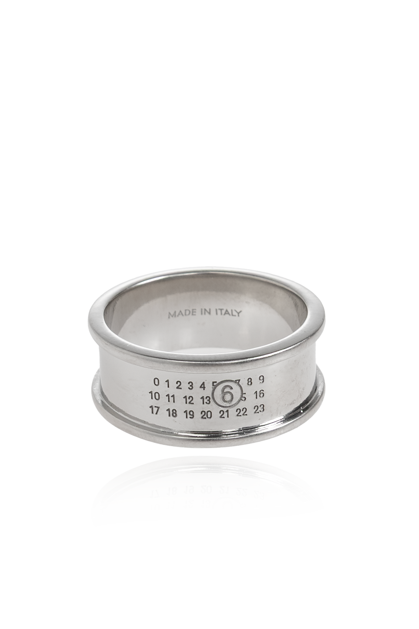 アクセサリー Maison Martin Margiela Silver Ring Silver Ring with engraved logo MM6 Maison Margiela - Vitkac Canada